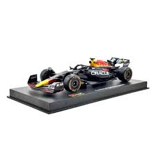 Miniatura Fórmula 1 Oracle Red Bull Racing RB19 - #1 Max Verstappen - (2023) - 1:43 - Burago C/ Acrílico