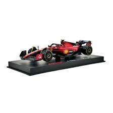 Miniatura Fórmula 1 Ferrari SF-23 - #55 C. Sainz - Ferrari Racing (2023) - 1:43 - Burago C/ Acrílico